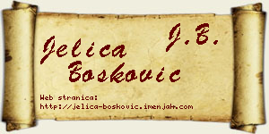 Jelica Bošković vizit kartica